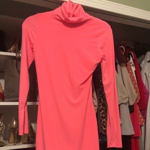 Hot Miami Styles Tight fitting turtleneck dress